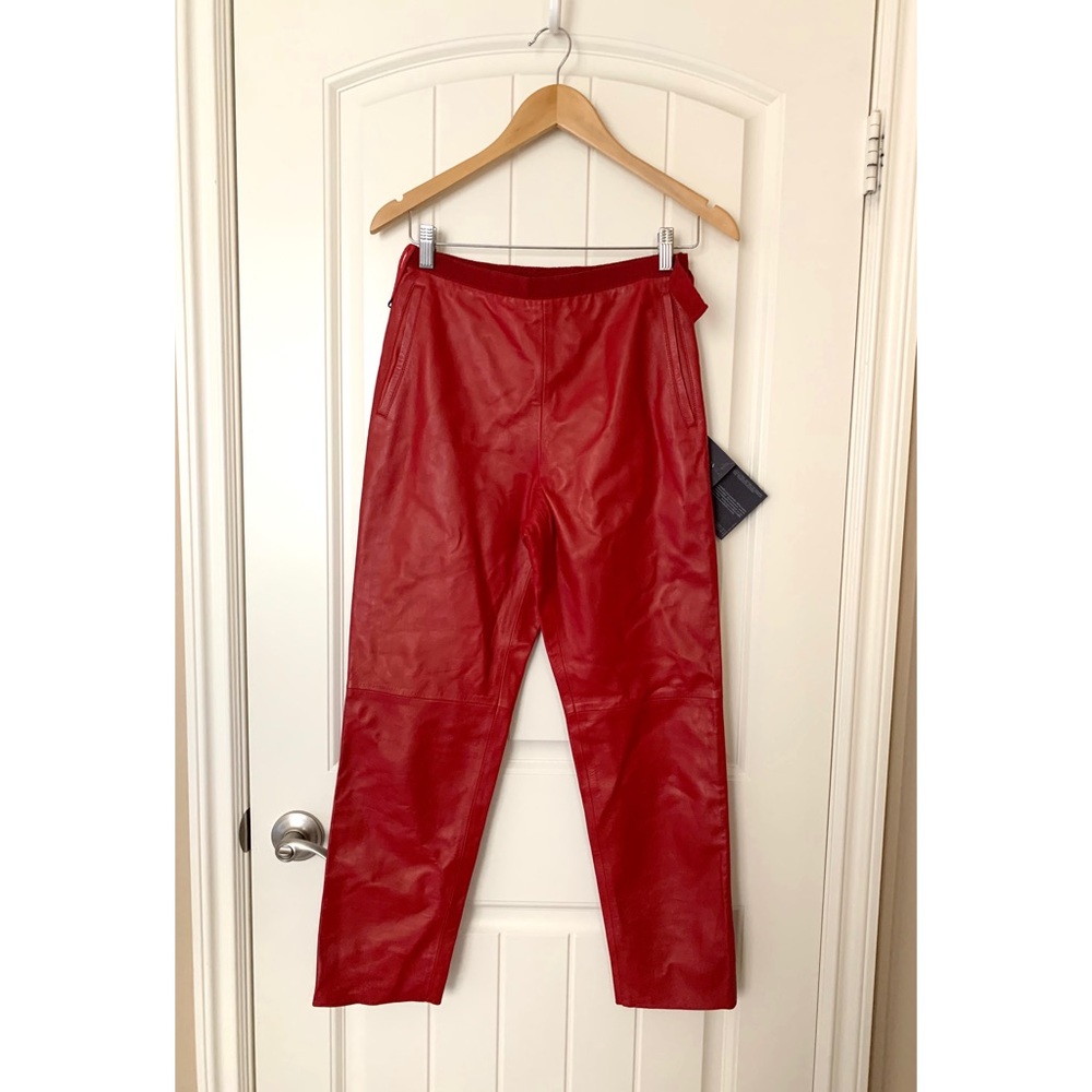 Prada leather pants
